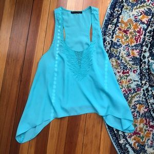 Turquoise crop top